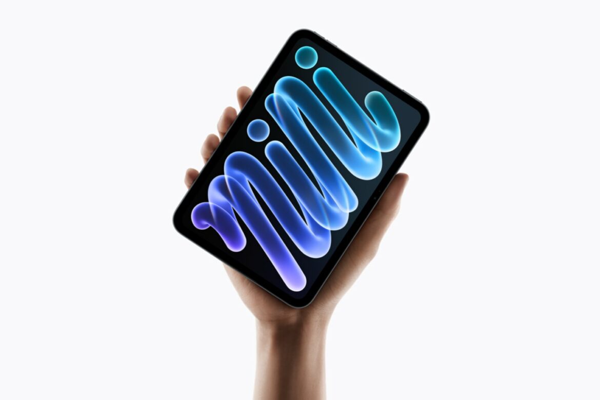 Apple iPad mini 2026 held in one hand