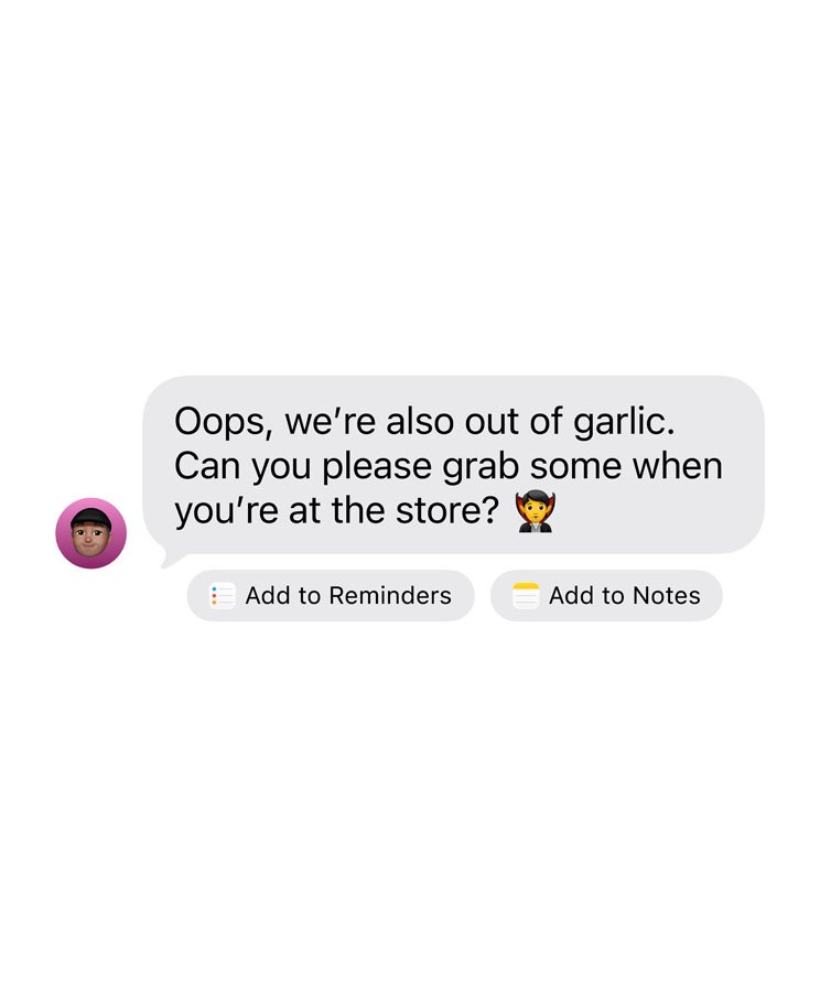 Apple Intelligence suggestions in Messages