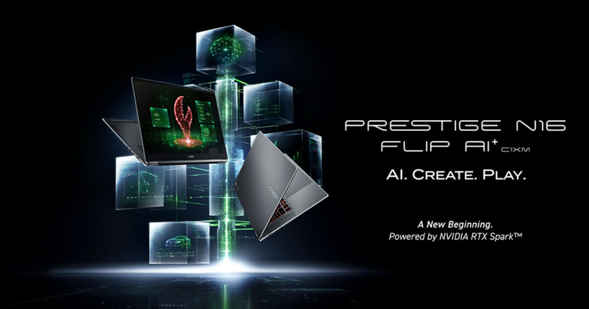 MSI Prestige N16 Flip AI+ convertible laptop