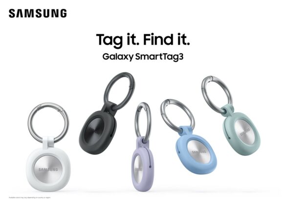 Samsung Galaxy SmartTag3 trackers with official Silicone Case and Loop Case accessories