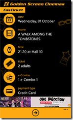 movie ticket booking app for windows phone